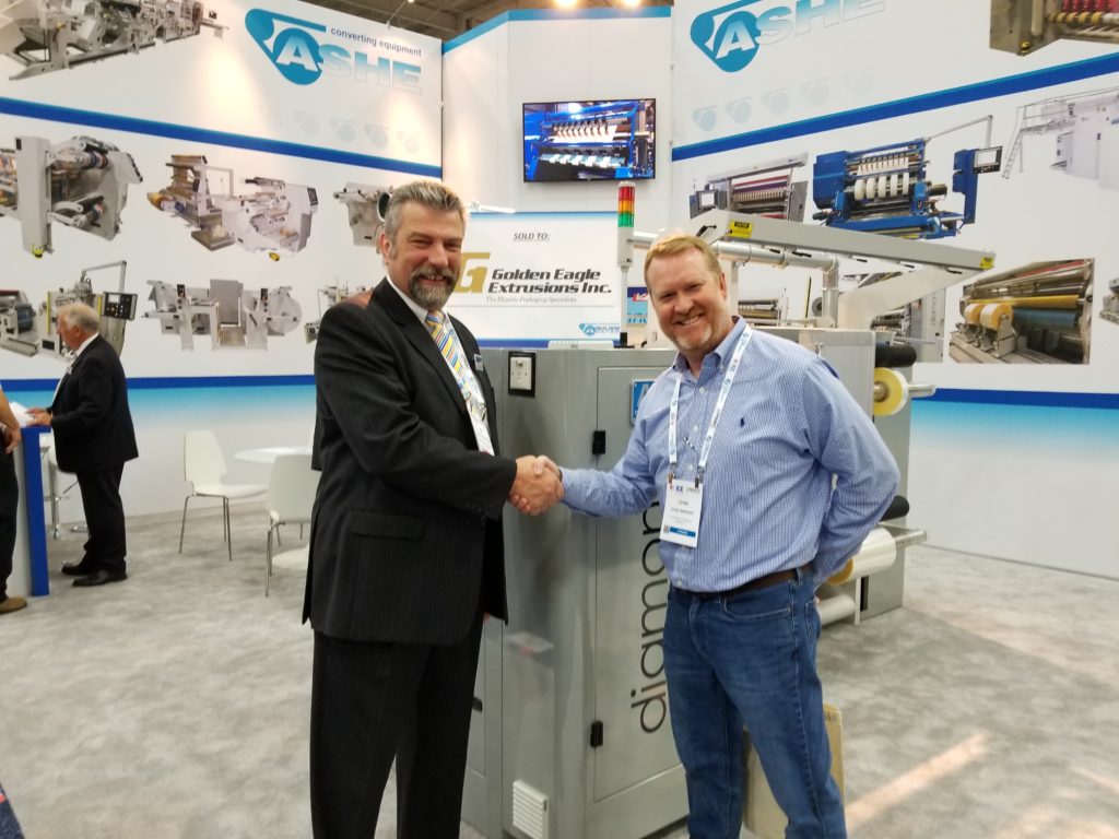 Golden Eagle Extrusions, Inc. Invests in 3rd ASHE Slitter Rewinder