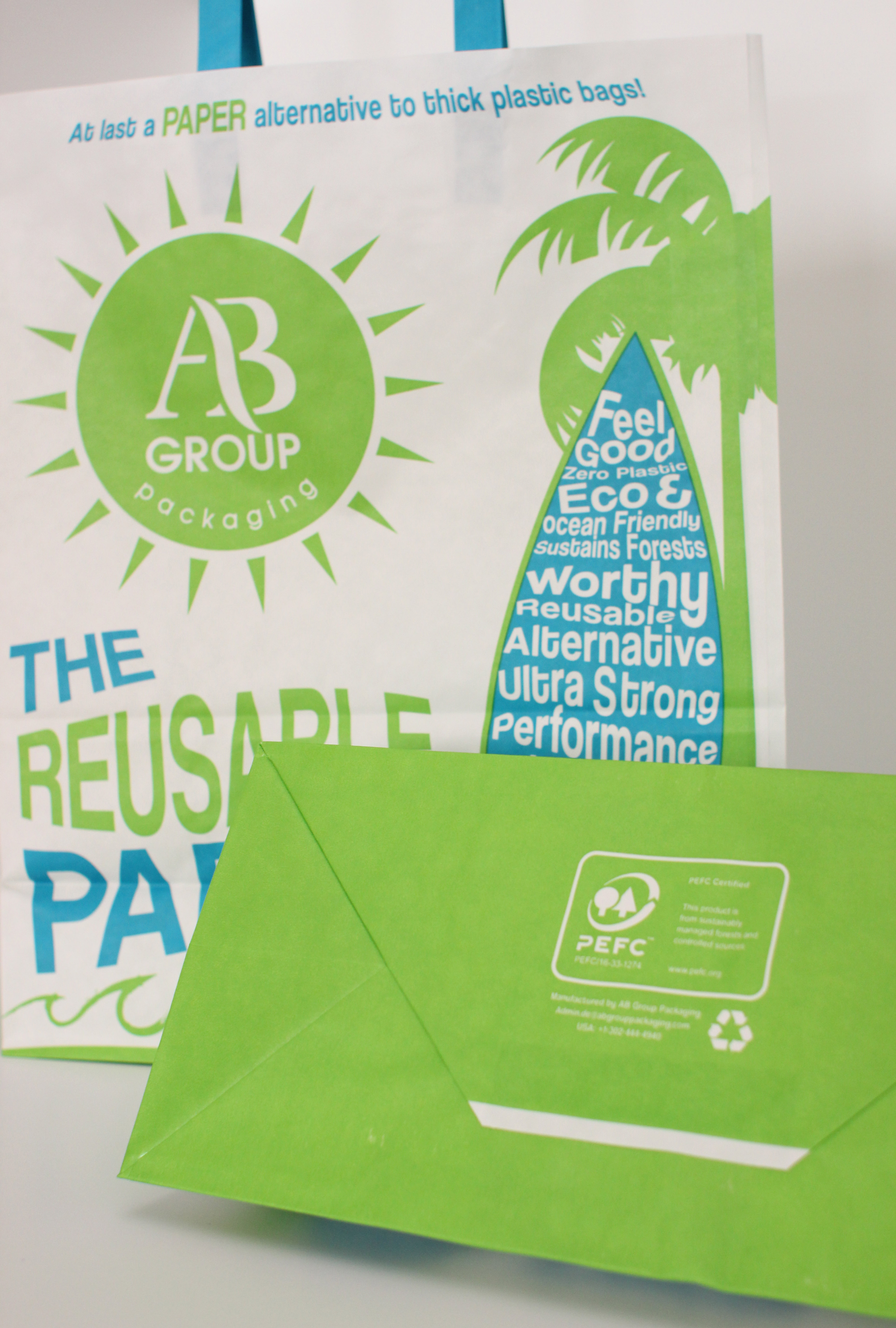 AB Group launches PEFC certified reusable ‘heavyweight’ paper bag at Packaging Innovations 2017