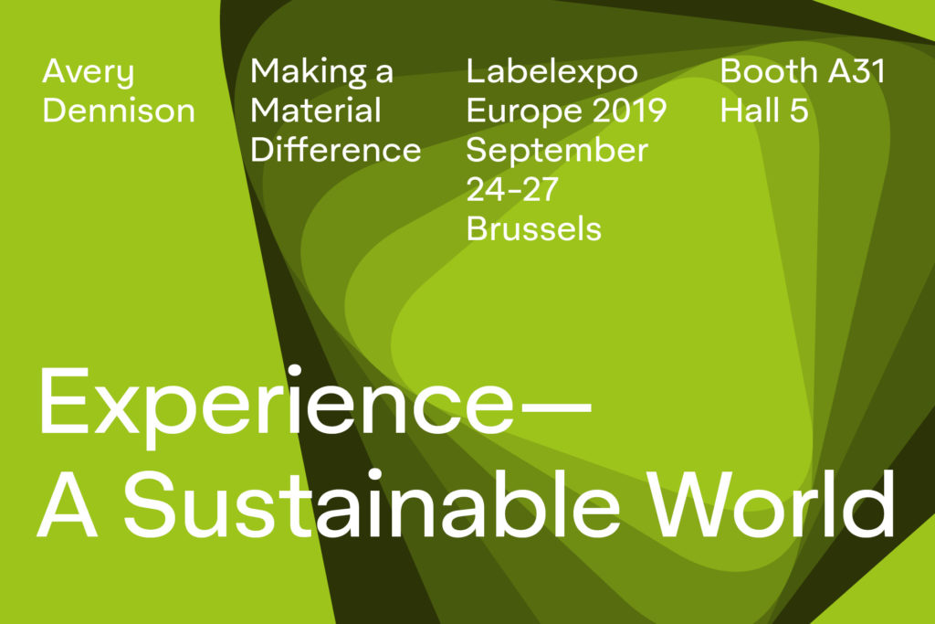 Avery Dennison offers sustainability without sacrifice in ‘A Sustainable World’ at Labelexpo Europe 2019