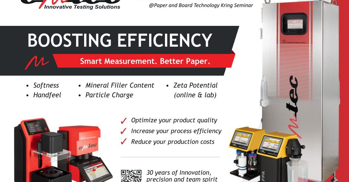 Automated zeta potential measurement from emtec at the Paper and Board Technology Kring Seminar