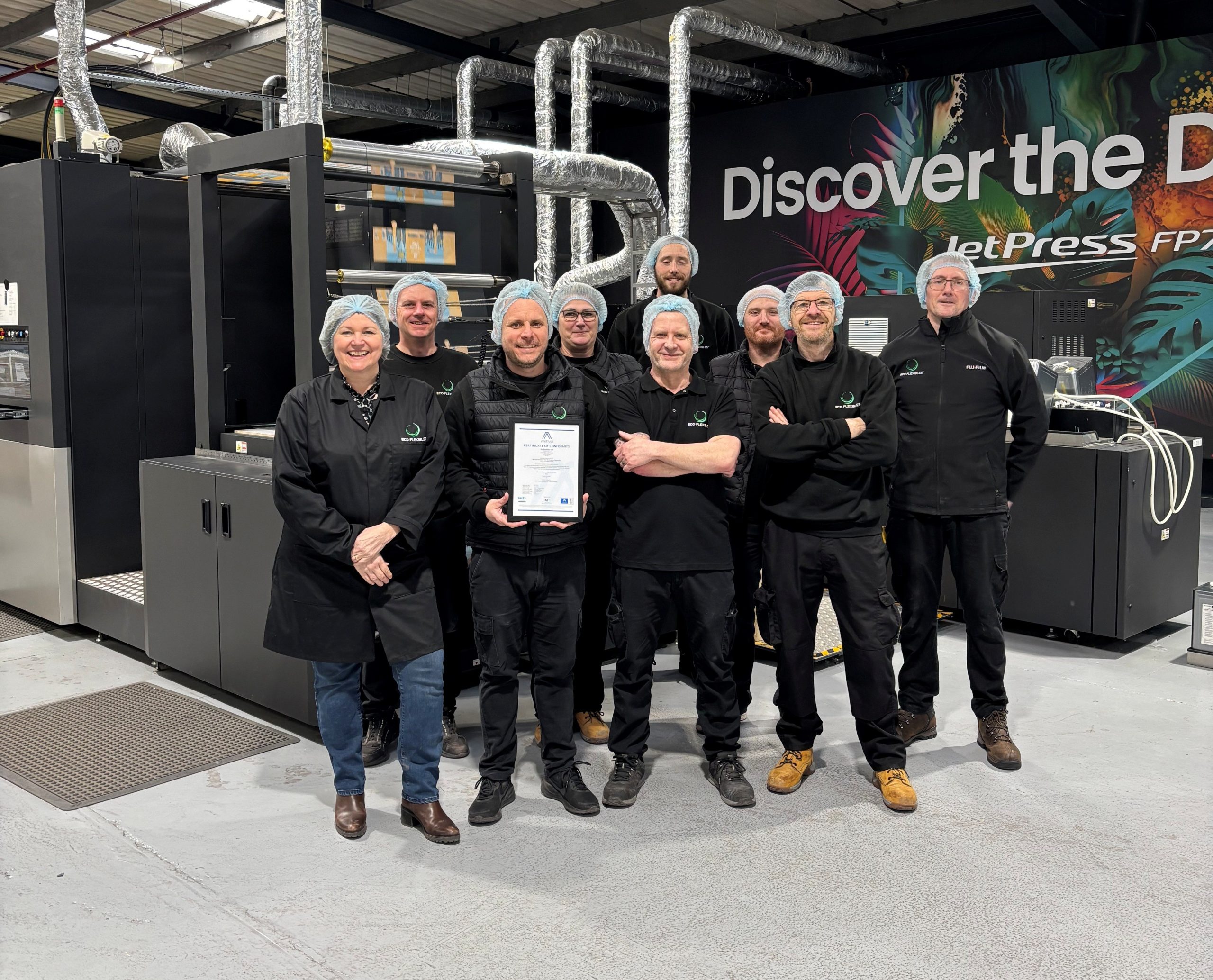 Eco Flexibles achieves BRC Food Safety Grade AA certification