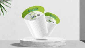 Chadwicks latest rPET pre cut lidding film which contains up to 50 percent post consumer resin