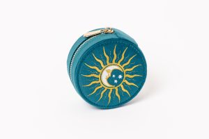 Cosmic teal round bag