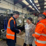 Apprenticeships and sustainability on the agenda during local MP’s visit to Beccles site