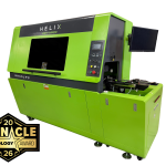Inkcups celebrates PRINTING United Alliance Pinnacle Technology Award win for Helix High Throw UV Cylindrical Printer