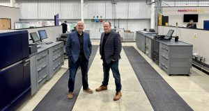 Jon Hiscock Head of Production Industrial Print at Konica Minolta and Chris Davies Event and Sales Director at The Print Show 1