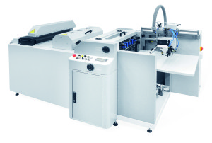 The Komfi FULLMATIC 52 UV coating machine