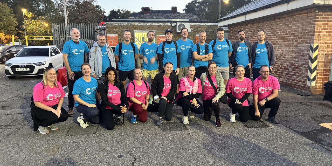 Konica Minolta employees take on 28 mile Ultra Walk to raise funds for Cancer Research UK