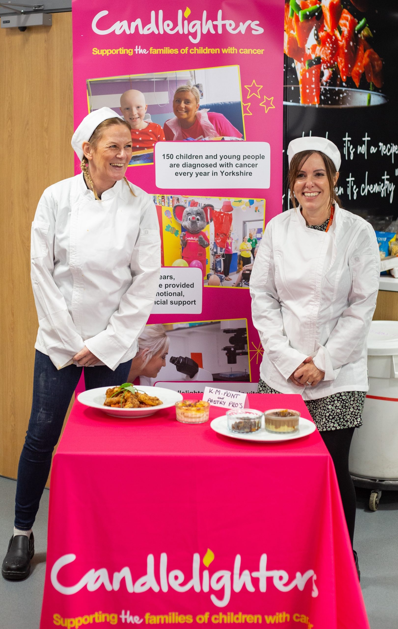 Konica Minolta cooks for Candlelighters at Leeds City College