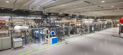 New extrusion coating line in Sweden
