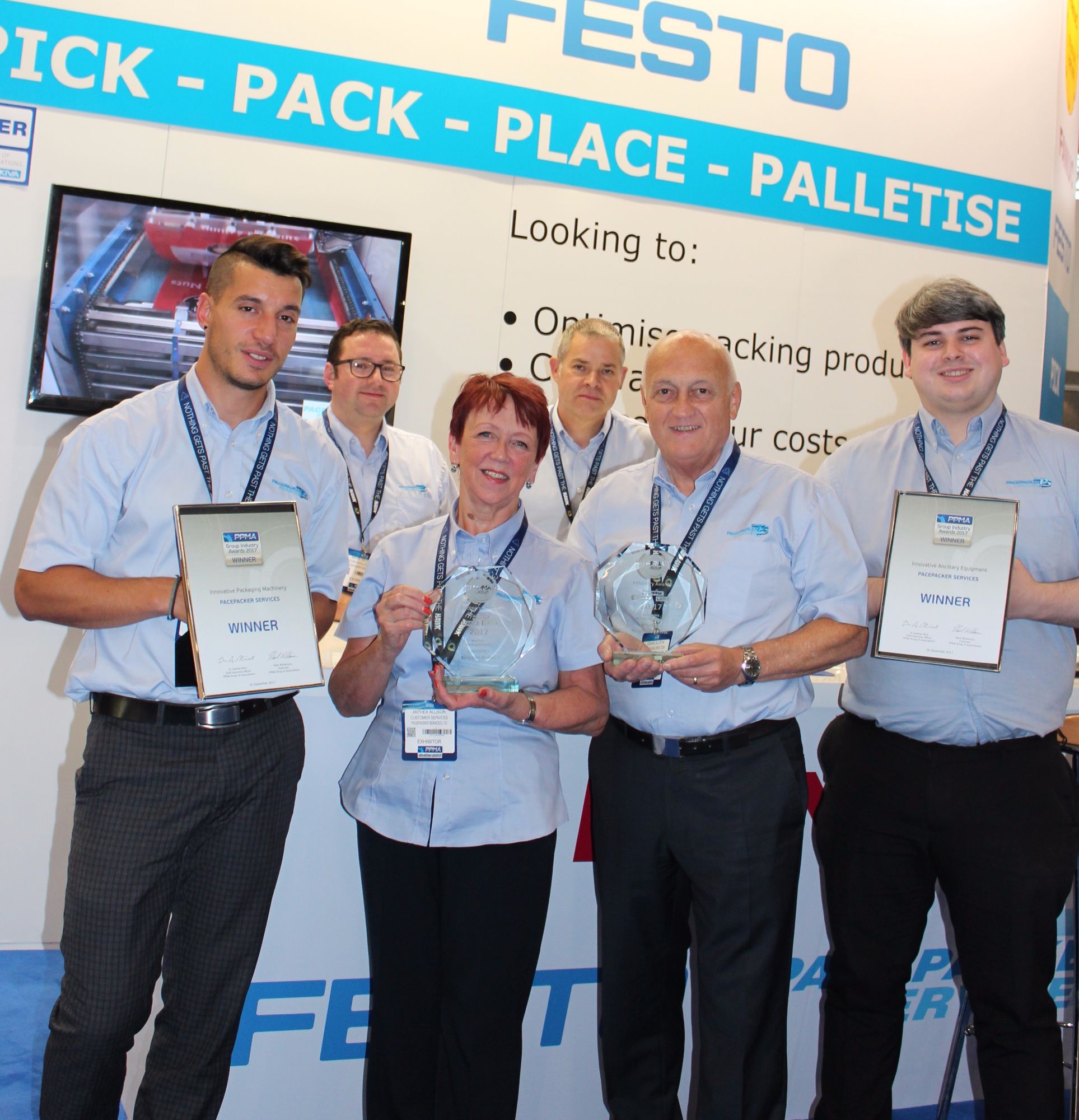 Award winners at PPMA