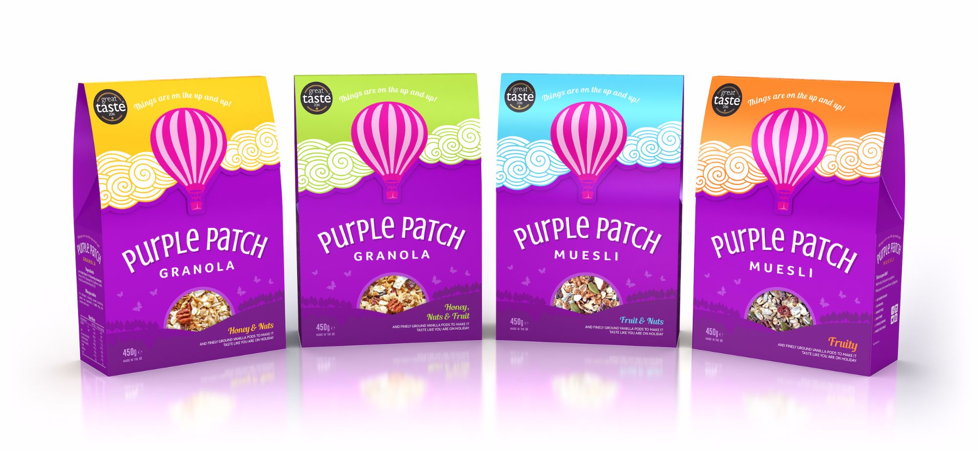 Purple Patch Cereals’ new packs from Qualvis