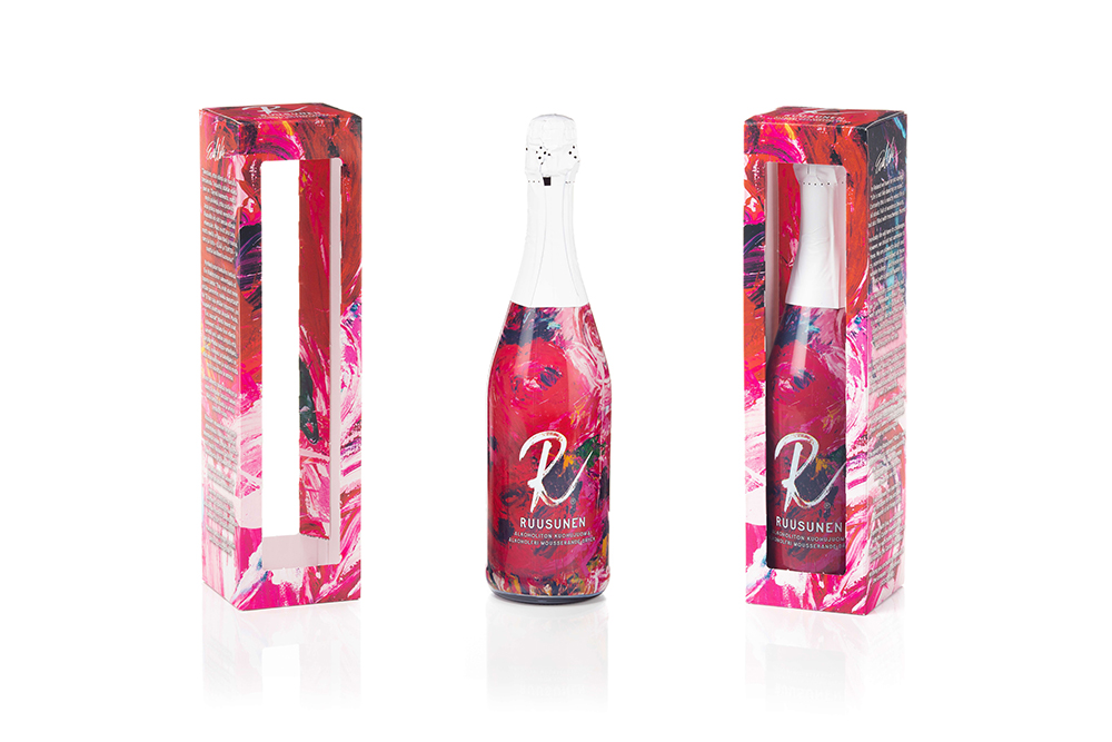 Non-alcoholic sparkling drink in responsible packaging