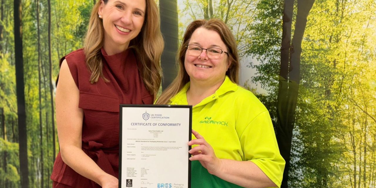 Saica Pack Dublin plant achieves BRCGS AA certificate v7
