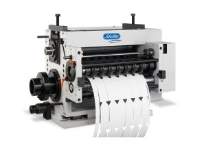 Schobertechnologies 2026 Pack Expo Punching module with integrated slitter