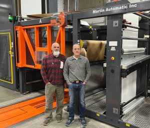 Bob Hoffman and Ed Zumbiel with the MCBWW unwind/splicer