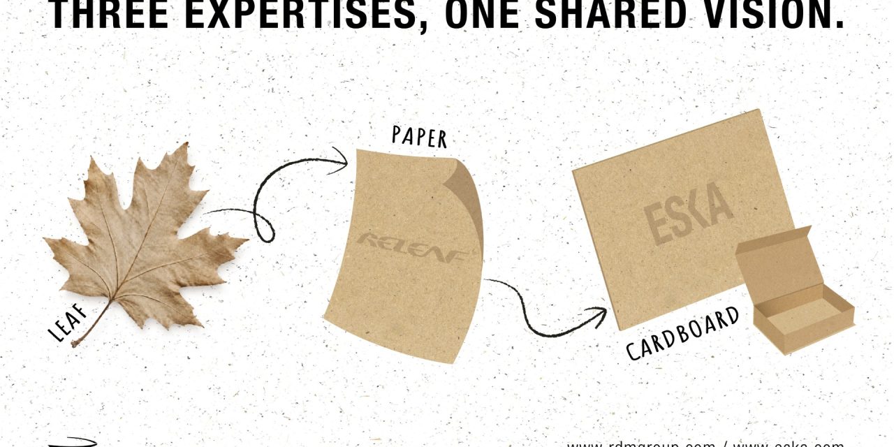 RDM Group partners with Releaf to launch Eska Leaf, packaging made from fallen leaves