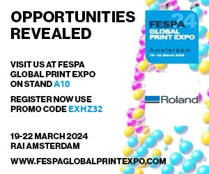 Roland DG is set to unveil its latest series of printers at FESPA 2024