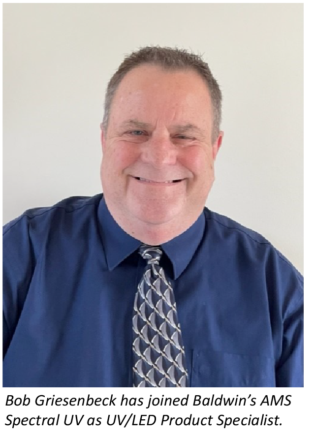 Bob Griesenbeck joins Baldwin’s AMS Spectral UV as UV/LED product specialist